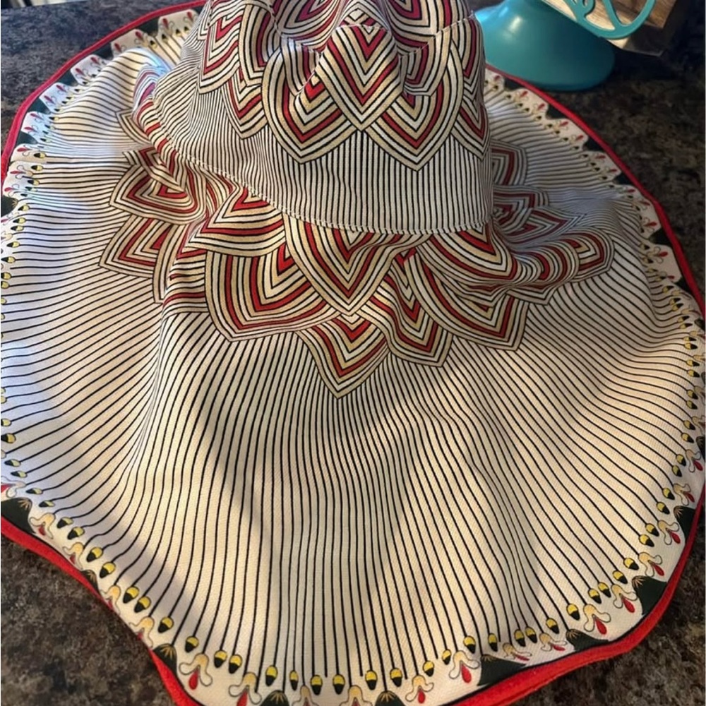 FP Movement by Free People Red and Black Patterned Hat